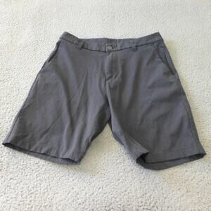 Lululemon Commission Shorts Mens 30 Gray Golf Pockets 7" Stretch